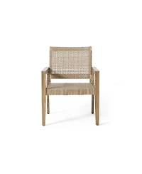 Streamdale Wicker & Acacia Club Chairs (Set of 2)