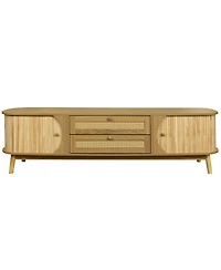 Streamdale Rattan Tv Stand for TVs up to 75''