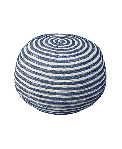 Jute Ottoman for Living Room Bedroom and Rustic Home Decor