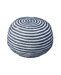 Jute Ottoman for Living Room Bedroom and Rustic Home Decor