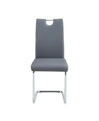 Streamdale Set of 4 Modern Faux Leather Dining Chairs