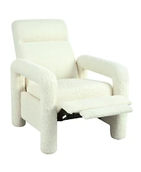 Streamdale Beige Push Back Recliner with Adjustable Backrest
