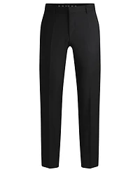 Boss Men's Regular-Fit Virgin Wool Formal Trousers