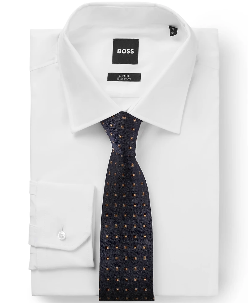 Boss by Hugo Boss Men's Silk Jacquard Patterned Tie