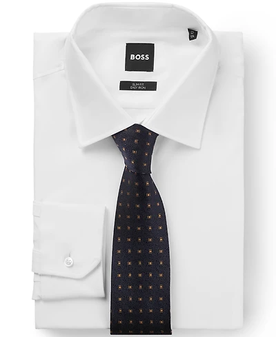 Boss by Hugo Boss Men's Silk Jacquard Patterned Tie