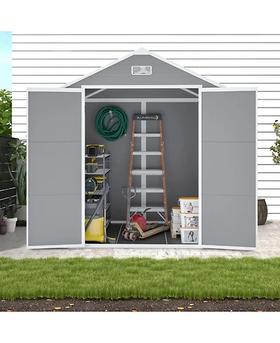 Streamdale Campcraft 6x5 Resin Shed - Waterproof, Uv Proof, Large Storage