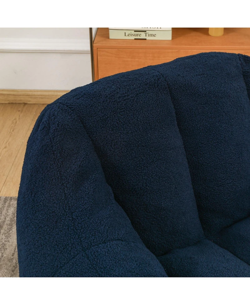 Streamdale Tufted Bean Bag Chair with Memory Foam Filling