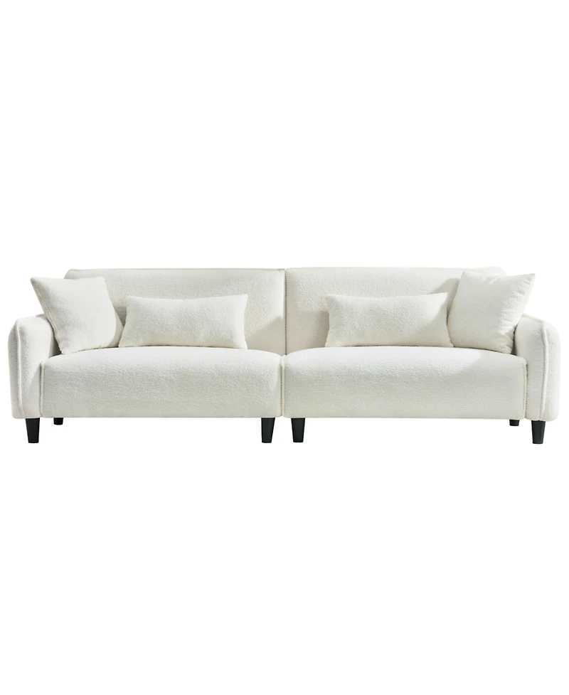 Streamdale 97" Teddy Velvet Sofa - Living Room, Bedroom, Office