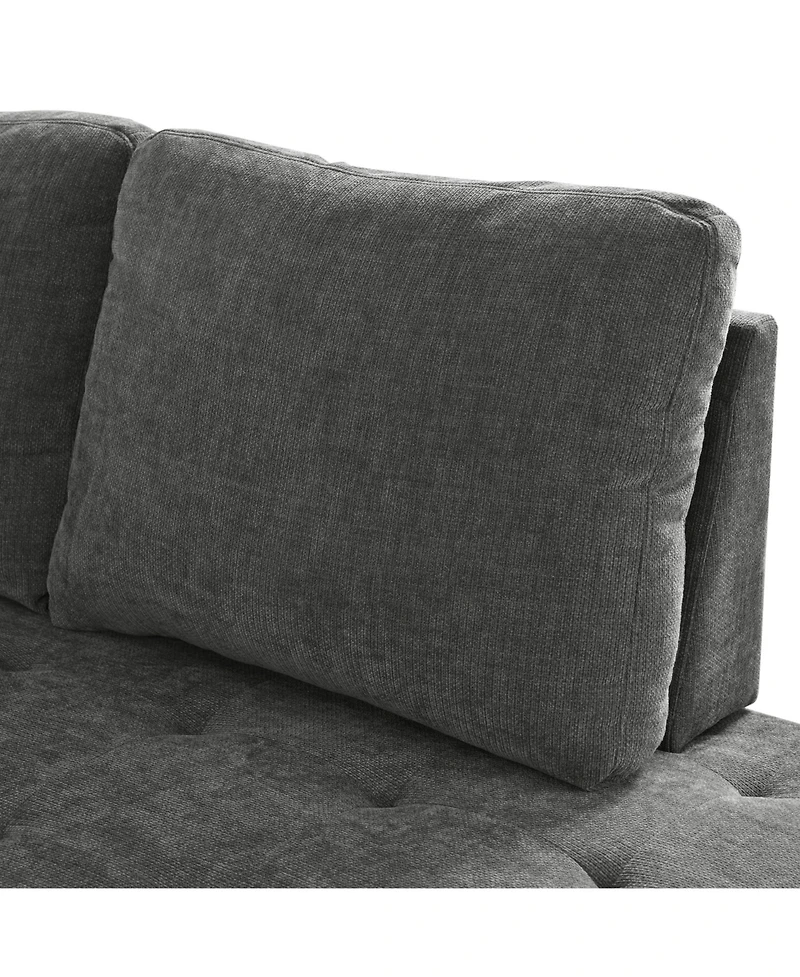 Streamdale Mirod L-Shaped Sectional Sofa with Pull-Out Bed & Storage