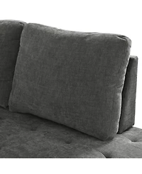 Streamdale Mirod L-Shaped Sectional Sofa with Pull-Out Bed & Storage