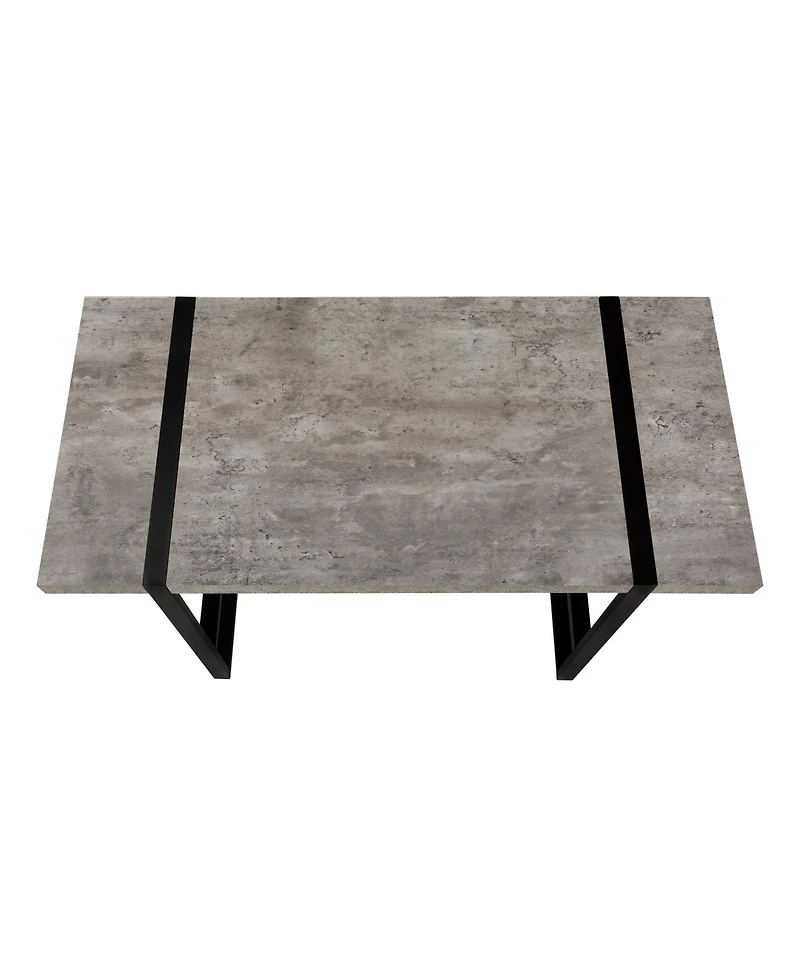 Compact Computer Desk with Sturdy Metal Frame