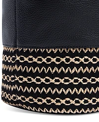 Sam Edelman Khiara Espadrille Large Leather Hobo Bag