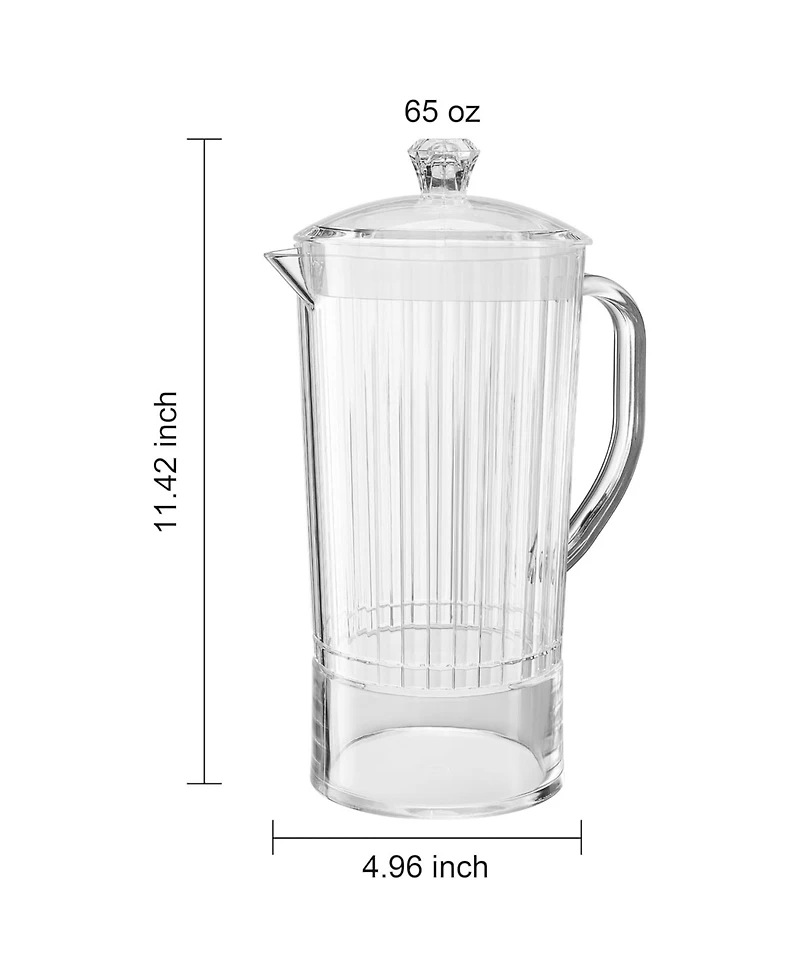 The Wine Savant Lighthouse Ribbed Pitcher