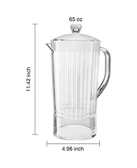 The Wine Savant Lighthouse Ribbed Pitcher