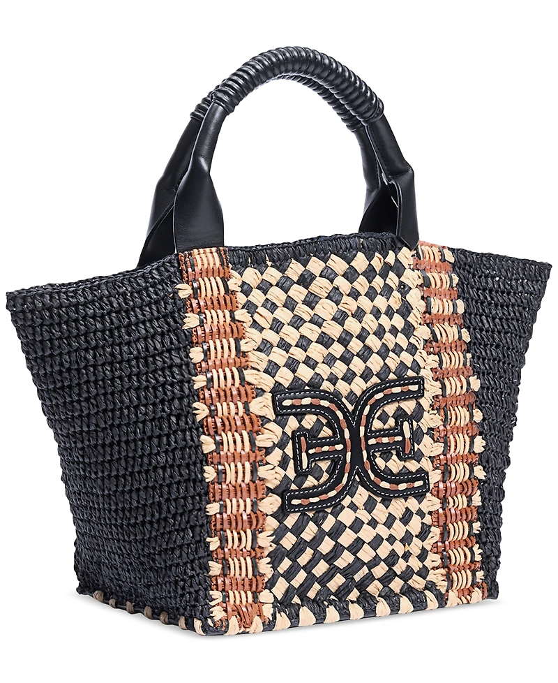 Sam Edelman Marley Raffia Collapsible Large Tote