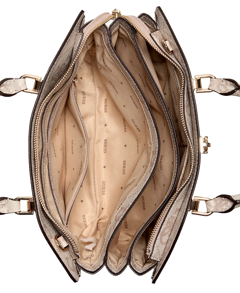 Guess Queensland Luxury 4Q Oversized Logo Satchel Bag