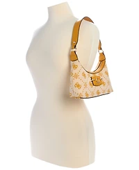 Guess Neda 4G Peony Logo Small Top Zip Shoulder Bag