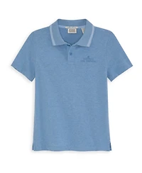Scotch & Soda Big Boys Heather Pique Polo Shirt