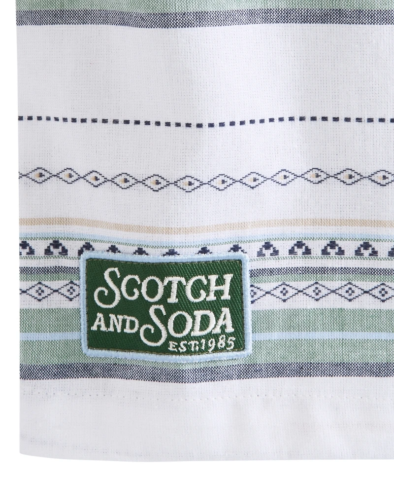 Scotch & Soda Big Boys Dobby Camp Polo Shirt