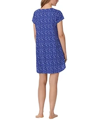 Eileen West Women's Cotton Cap-Sleeve Nightshirt