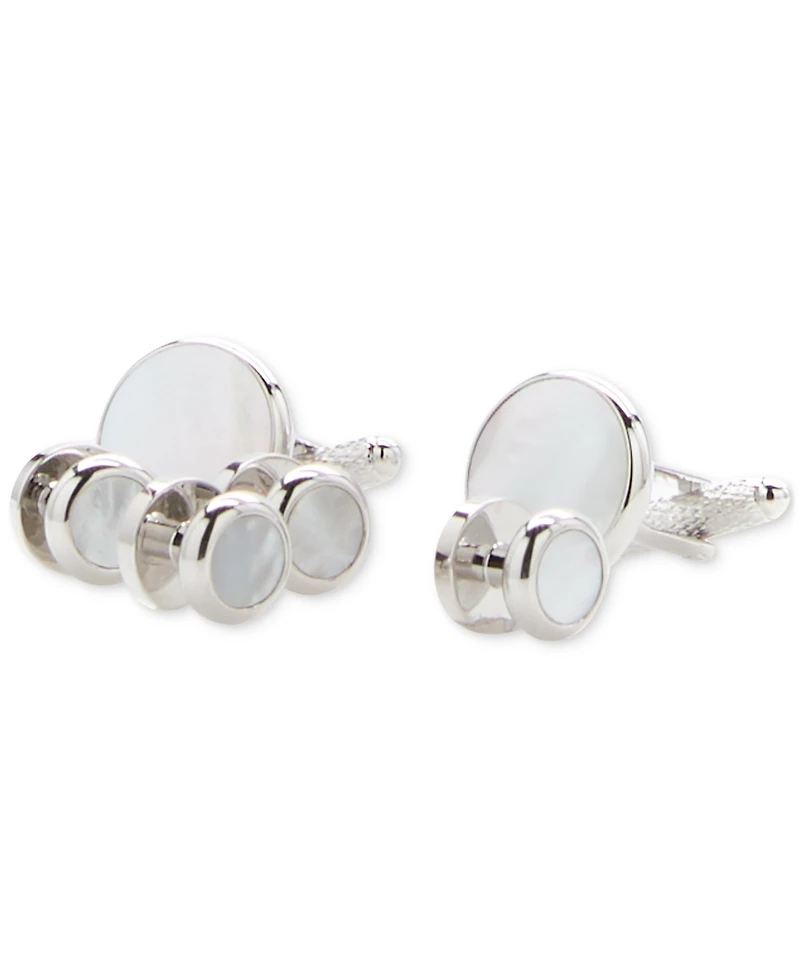 Perry Ellis Portfolio Men's Mother of Pearl Stud Set