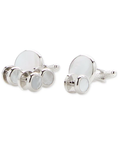 Perry Ellis Portfolio Men's Mother of Pearl Stud Set