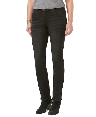 Women's "Ab"Solution Mid Rise Straight Leg Jeans