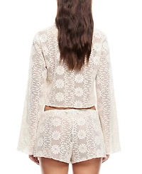 Lioness Women's Cotton Lace Babydoll Top