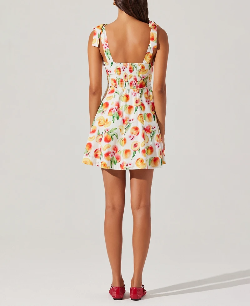 Astr the Label Women's Tinesha Cotton Shoulder-Tie Dress