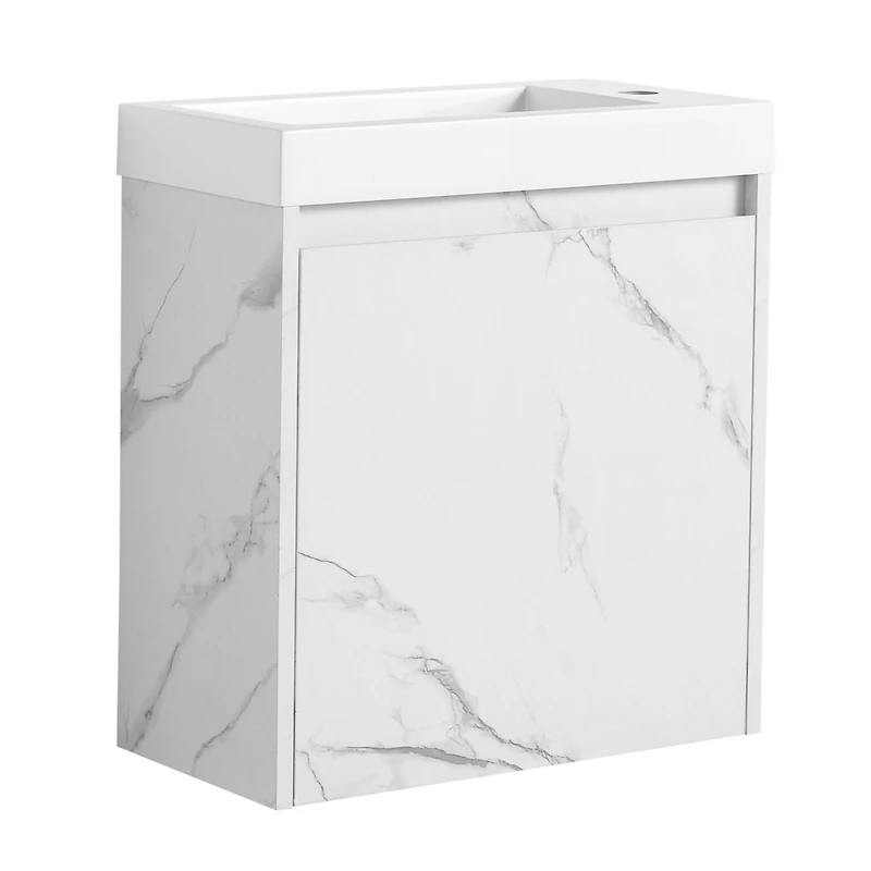 Compact Wall-Mounted Vanity Modern & Space-Saving Bathroom Cabinet