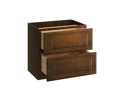 Casainc W36" X H34.5" D24" Kitchen Cabinet Floor Base With 2 Drawers