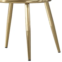 Streamdale Furniture Modern Dining Chairs with Gold Legs (Set of 2)