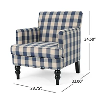 Streamdale Furniture Breezy Windowside Charm Upholstered Club Chair for Comfort and Style