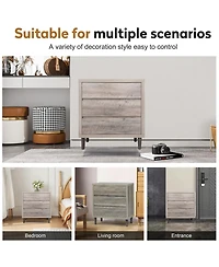 Streamdale Modern Dresser with 3 Drawers Nightstand Storage Cabinet for Bedroom