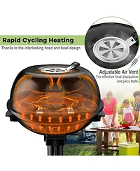 1600W Portable Electric Bbq Grill with Removable Non-Stick Rack