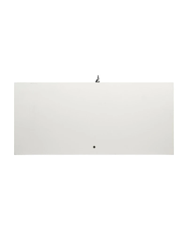 Streamdale Led Strip Light Glass Display Cabinet, White