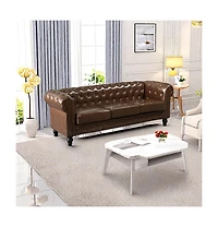 Streamdale 3-Seat Modern Chesterfield Sofa with Button Tufting for Living Rooms
