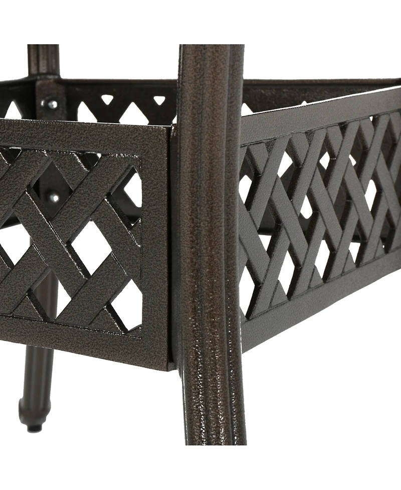 Streamdale Versatile Aluminum Extendable Outdoor Dining Table for Patio