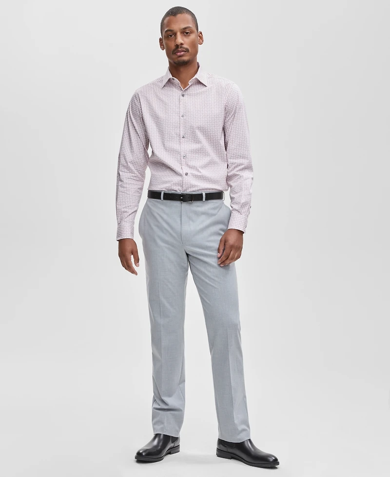 Alfani Men's Slim-Fit Geo-Print Dress Shirt, Macy's Exclusive