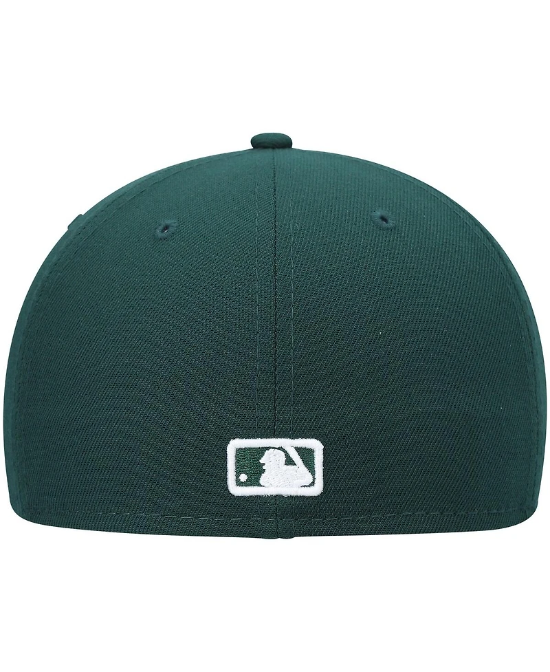 New Era Men's Green Seattle Mariners White Logo 59FIFTY Fitted Hat
