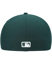 New Era Men's Green Seattle Mariners White Logo 59FIFTY Fitted Hat