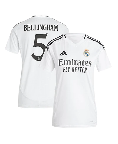Adidas Women's Jude Bellingham White Real Madrid 2024/25 Home Replica Player Jersey