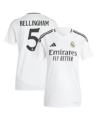 Adidas Women's Jude Bellingham White Real Madrid 2024/25 Home Replica Player Jersey