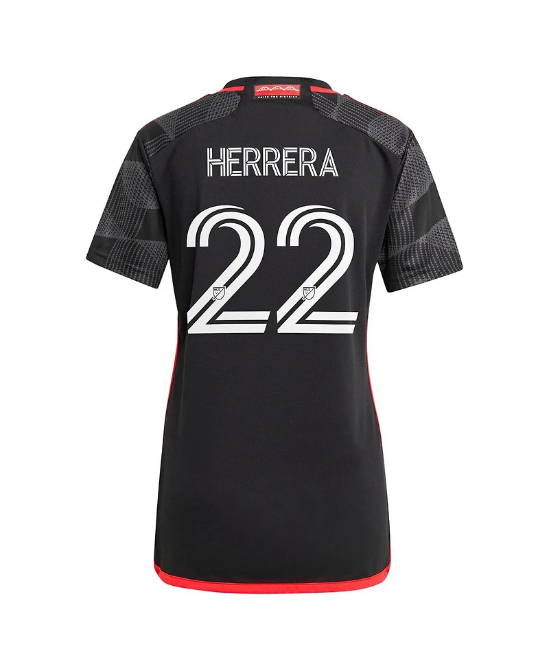 Adidas Women's Aaron Herrera Black D.c. United 2024 The Icon Kit Replica Player Jersey