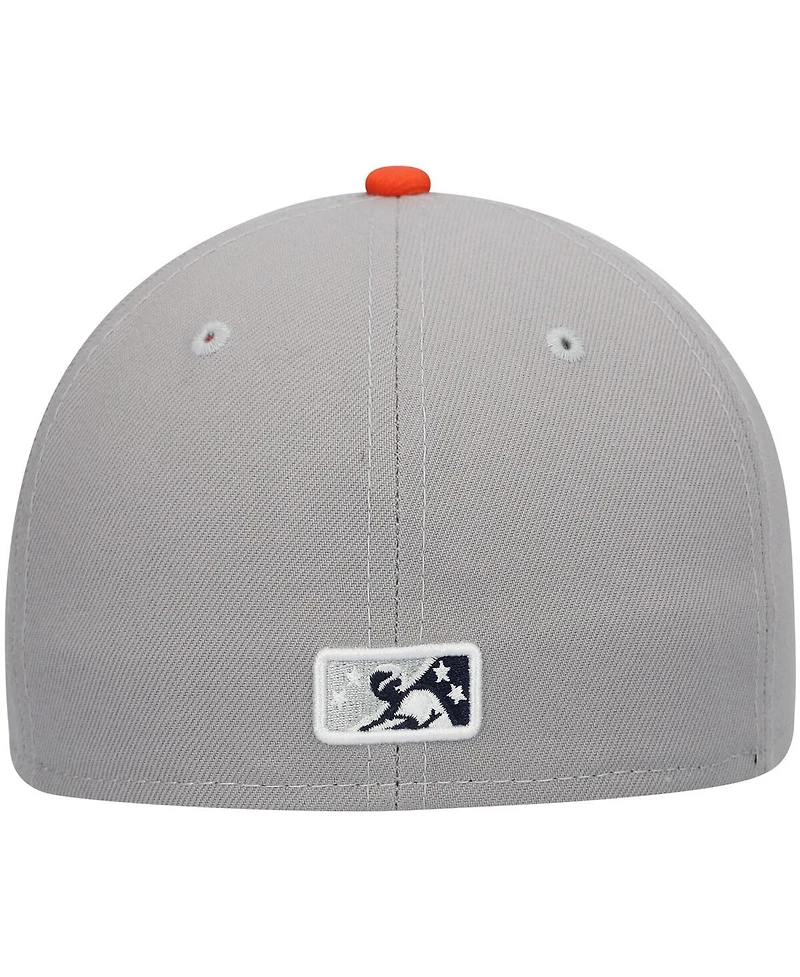 New Era Men's Gray Las Vegas Aviators Authentic Collection Team Alternate 59FIFTY Fitted Hat