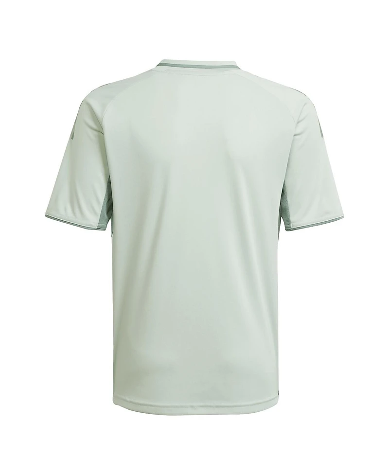 Adidas Big Boys and Girls Light Green La Galaxy 2025 One Planet Pre-Match Jersey