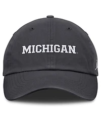 Jordan Men's Anthracite Michigan Wolverines Club Adjustable Hat