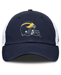 Jordan Men's Navy/White Michigan Wolverines Club Trucker Adjustable Hat
