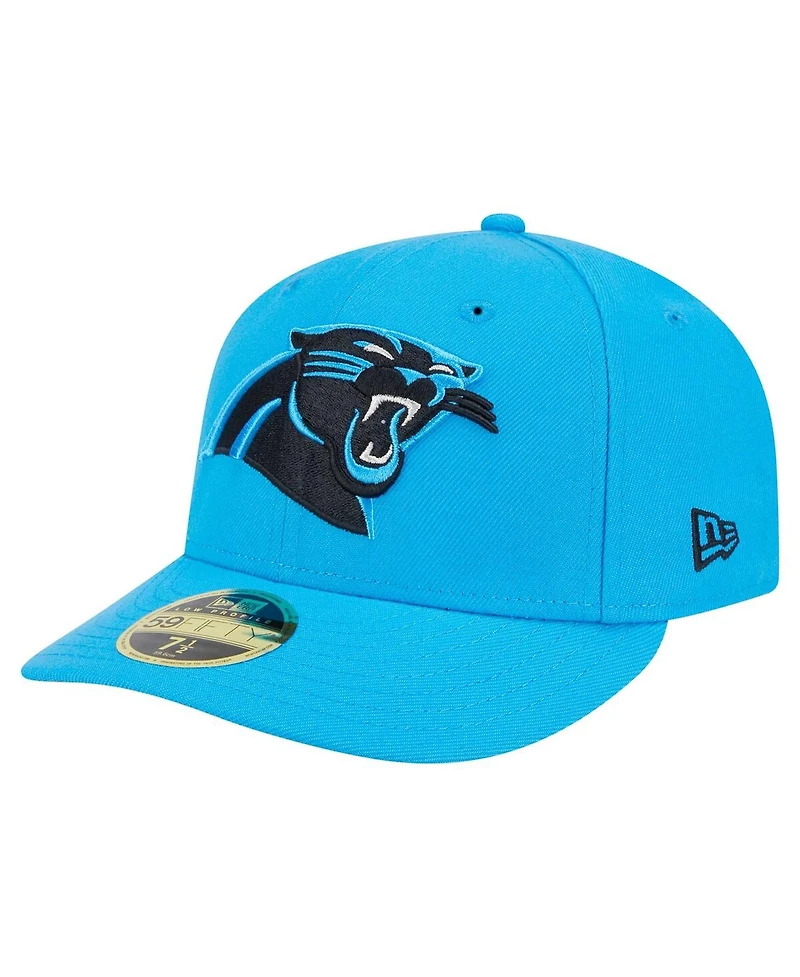 New Era Men's Blue Carolina Panthers Omaha Low Profile 59FIFTY Fitted Hat