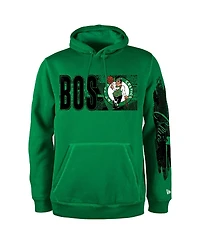 New Era Men's Boston Celtics Green Tip-Off Collection Pullover Hoodie